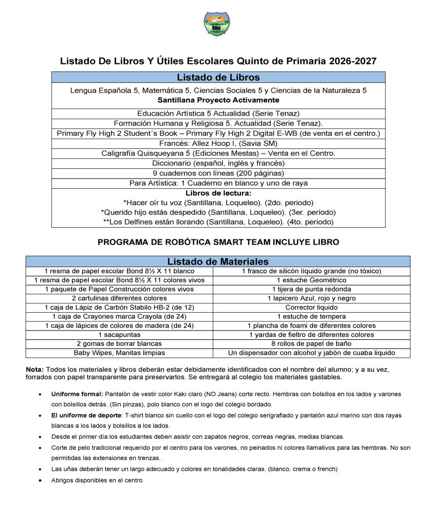 NIVEL PRIMARIO 2026-2027